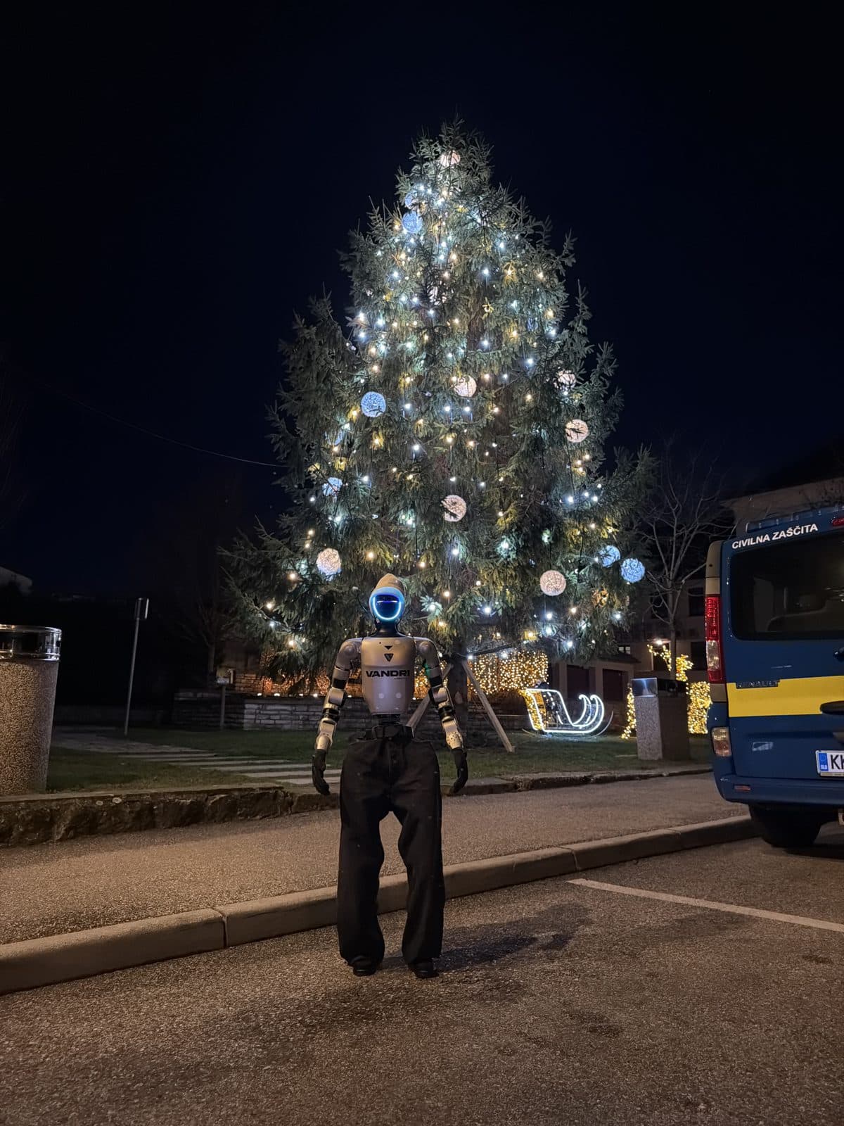Robot in the town of Brežice